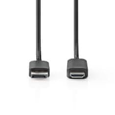 Nedis Displayport kabel | DisplayPort moški | Priključek HDMI | 4K@60Hz | Ponikljano | 2,00 m | Okrogla | PVC | Črna | Škatle 