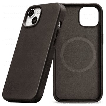 1 to 3 Usnjeni Ovitek Icarer Oil Wax Premium Za Iphone 14 Plus Magnetni