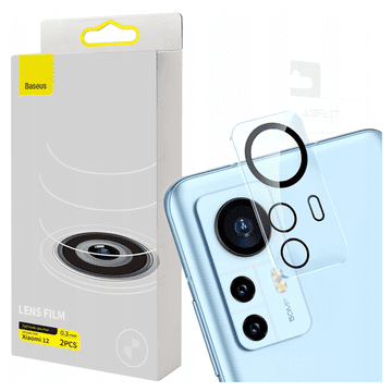 1 to 3 Baseus Film Za Kamero Xiaomi 12 Pro 0,3Mm + Čistilni Komplet 2 Kos