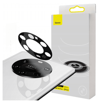 BASEUS Baseus Huawei Mate 40 Pro+ folija za kamero 0,3 mm (2 kosa) prozorna + komplet za čiščenje (SGQK000602)
