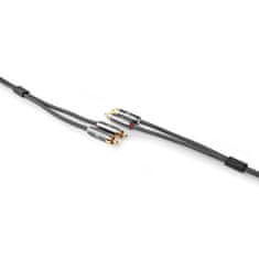 Nedis Stereo avdio kabel | 2x RCA moški | 2x RCA moški | Pozlačeno | 2,00 m | Okrogla | Siva / siva s kovino | Škatla s pokritim oknom 