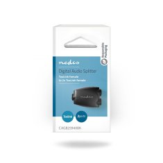 Nedis Adapter TosLink | TosLink Ženski | 2x TosLink ženski | Razdelilnik | ABS | Črna | 1 kos | pretisni omot 