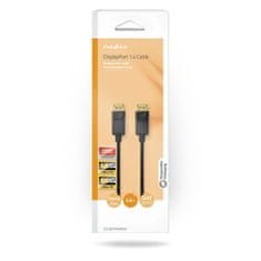 Nedis Displayport kabel | DisplayPort moški | DisplayPort moški | 8K@60Hz | Ponikljano | 2,00 m | Okrogla | PVC | Črna | Škatla... 