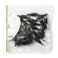 Nedis DIN priključek | Naravnost | Moški | Ponikljano | Twist-On | Premer vhodnega kabla: 6,0 mm | PVC | Črna | 25 kosov. | Plastična vrečka 