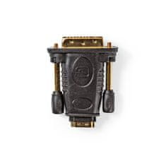 Nedis Adapter HDMI | DVI-D 24+1-pin moški | HDMI izhod | Ponikljano | Naravnost | ABS | Črna | 1 kos | Škatla 