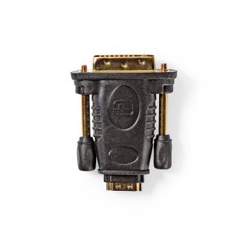 Nedis Adapter HDMI | DVI-D 24+1-pin moški | HDMI izhod | Ponikljano | Naravnost | ABS | Črna | 1 kos | Škatla