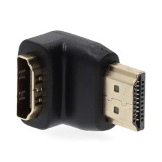 Nedis Adapter HDMI | Priključek HDMI | HDMI izhod | Pozlačeno | Pod kotom 90° | ABS | Črna | 1 kos | Škatla 