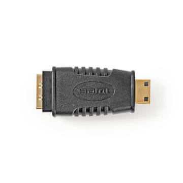 Nedis Adapter HDMI | Mini priključek HDMI | HDMI izhod | Pozlačeno | Naravnost | ABS | Črna | 1 kos | pretisni omot