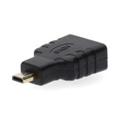 Nedis Adapter HDMI | HDMI mikro priključek | HDMI izhod | Pozlačeno | Naravnost | ABS | Črna | 1 kos | Škatla 