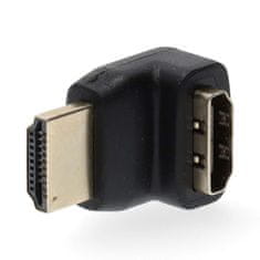 Nedis Adapter HDMI | Priključek HDMI | HDMI izhod | Pozlačeno | Pod kotom 270° | ABS | Črna | 1 kos | Škatla 