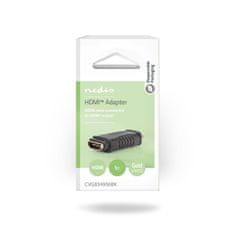 Nedis Adapter HDMI | Mini priključek HDMI | HDMI izhod | Pozlačeno | Naravnost | ABS | Črna | 1 kos | pretisni omot 
