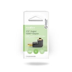 Nedis Adapter HDMI | Priključek HDMI | HDMI izhod | Pozlačeno | Pod kotom 270° | ABS | Črna | 1 kos | Škatla 
