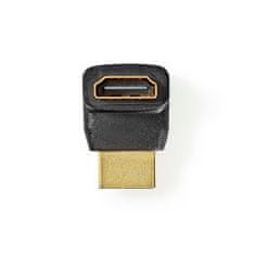 Nedis Adapter HDMI | Priključek HDMI | HDMI izhod | Pozlačeno | Pod kotom 270° | ABS | Črna | 1 kos | Škatla 