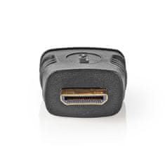 Nedis Adapter HDMI | Mini priključek HDMI | HDMI izhod | Pozlačeno | Naravnost | ABS | Črna | 1 kos | pretisni omot 