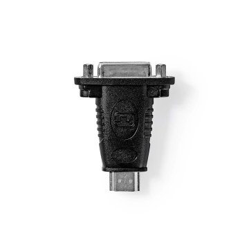 Nedis Adapter HDMI | Priključek HDMI | DVI-D 24+1-pin ženski | Pozlačeno | Naravnost | ABS | Črna | 1 kos | Škatla