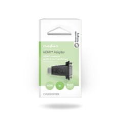 Nedis Adapter HDMI | Priključek HDMI | DVI-D 24+1-pin ženski | Pozlačeno | Naravnost | ABS | Črna | 1 kos | Škatla 