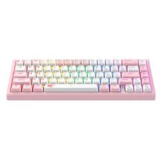 Havit Havit KB874L RGB mehanska igralna tipkovnica (roza in bela) (QWERTY)