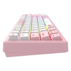Havit Havit KB874L RGB mehanska igralna tipkovnica (roza in bela) (QWERTY)
