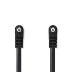 Nedis Avdio video kabel | 3,5 mm Hane | 3,5 mm Hane | Nikelj Platerad | 2,00 m | Okrogla | PVC | Svart 