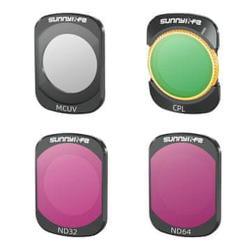Sunnylife Filtri MCUV, CPL, ND32, ND64 za DJI Osmo Pocket 3