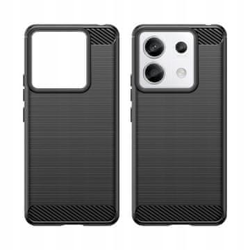 HURTEL Ovitek iz karbona za Xiaomi Redmi Note 13 Pro - črn