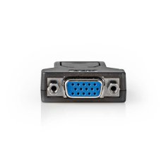 Nedis Adapter DisplayPort | DisplayPort moški | VGA ženski 15p | 1080p | Ponikljano | Naravnost | Okrogla | ABS | ABS | Črna | Škatla 
