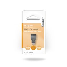Nedis Adapter DisplayPort | DisplayPort moški | VGA ženski 15p | 1080p | Ponikljano | Naravnost | Okrogla | ABS | ABS | Črna | Škatla 