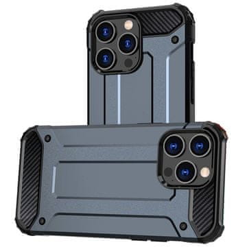HURTEL Ovitek za iPhone 15 Pro Hybrid Armor – moder