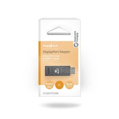 Nedis Adapter Displayport | DisplayPort moški | HDMI ženski | 4K@30Hz | Ponikljano | Naravnost | Okrogla | ABS | ABS | Črna | Škatla 