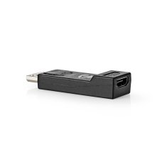 Nedis Adapter Displayport | DisplayPort moški | HDMI ženski | 4K@30Hz | Ponikljano | Naravnost | Okrogla | ABS | ABS | Črna | Škatla 