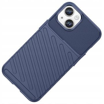 HURTEL Ovitek Thunder za iPhone 15 Plus - moder