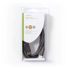 Nedis Displayport kabel | DisplayPort moški | DisplayPort moški | 4K@60Hz | Ponikljano | 3,00 m | Okrogla | PVC | Črna | Škatla 