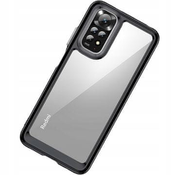 HURTEL Ovitek Outer Space za Xiaomi Poco X5 5G / Redmi Note 12 5G s fleksibilnim okvirjem, črne barve