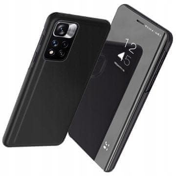 HURTEL Ovitek Clear View za Realme C33 z zapiranjem, črn