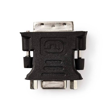 Nedis DVI adapter | DVI-I 24+5-polni moški | VGA ženski 15p | Ponikljano | Naravnost | PVC | Črna | Škatla