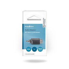 Nedis adapter za globokotonec | RCA moški | 2x RCA ženski | Ponikljano | Naravnost | ABS | Črna | 1 kos | Škatla 