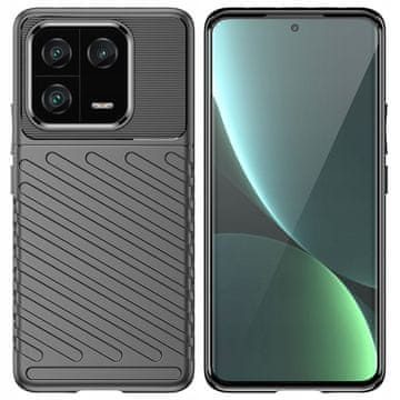 HURTEL Silikonski ovitek Thunder Case za Xiaomi 13 Pro, črne barve