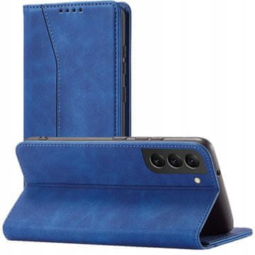 HURTEL Magnetni ovitek Fancy za Samsung Galaxy S22+ (S22 Plus) - denarnica s stojalom, moder