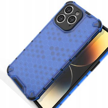 HURTEL Ovitek Honeycat za iPhone 14 Pro Max Hybrid Armor, moder
