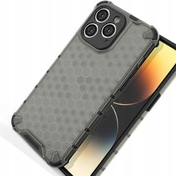 HURTEL Ovitek Honeycat za iPhone 14 Pro Max Armed Hybrid, črne barve