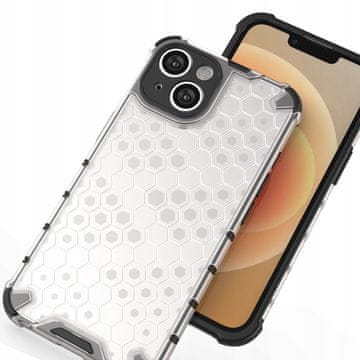 HURTEL Prozoren hibridni oklepni ovitek Honeycat za iPhone 14 Plus