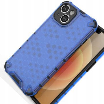 HURTEL Ovitek Honeycat za iPhone 14, oklepni hibridni ovitek, moder