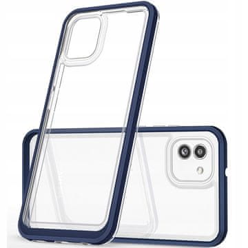 1 to 3 Hurtel Silikonski Ovitek Z Okvirjem Za Samsung Galaxy A03 Clear 3V1