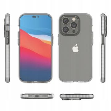 HURTEL Silikonski ovitek Spring za iPhone 14 Pro z okvirjem svetlo modre barve