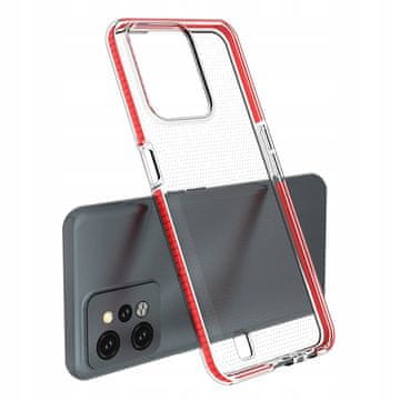 HURTEL Silikonski ovitek za Realme C31 z okvirjem, črne barve