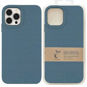 HURTEL Silikonski ovitek Eco Case za iPhone 14 Plus, razgradljiv, temno moder
