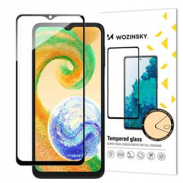 1 to 3 Wozinsky Full Glue Kaljeno Steklo Za Samsung Galaxy A04S 9H S Črnim Okvirjem