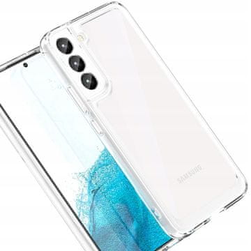 HURTEL Ovitek Outer Space za Samsung Galaxy S23+ s fleksibilnim okvirjem, prozoren