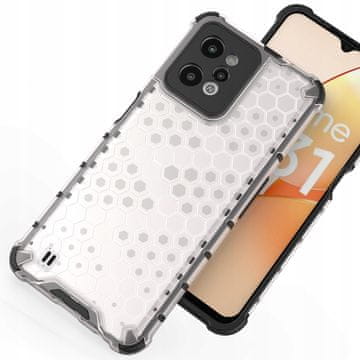 1 to 3 Hurtel Armor Ovitek Za Realme C31 Honeycomb Z Gel Okvirjem Zaščitni