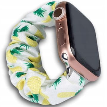 1 to 3 Hurtel Pašek Iz Tkanine Za Apple Watch 7 6 5 4 3 2 Se Pineapple Rubble